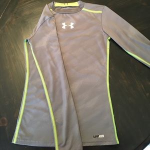 Grey Under Armour long-sleeve shirt