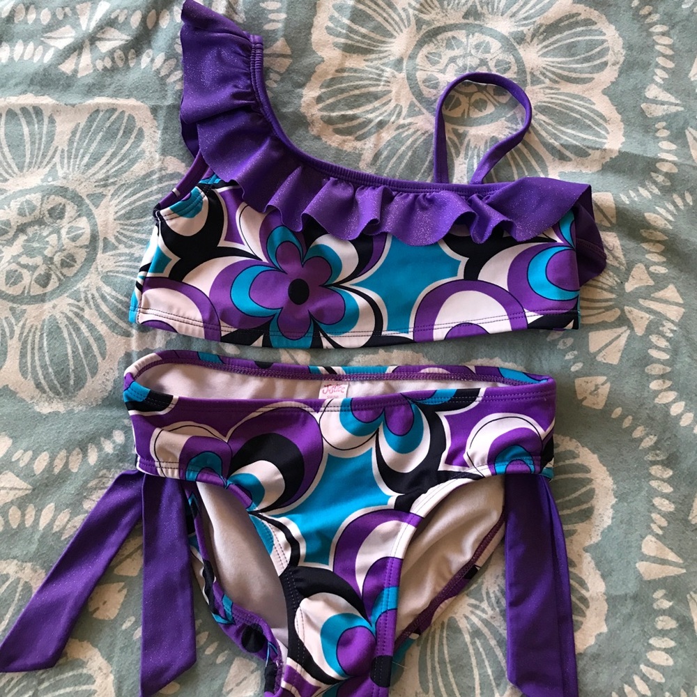 Girl's Size 10 Justice 2 Pc Bikini Swimsuit