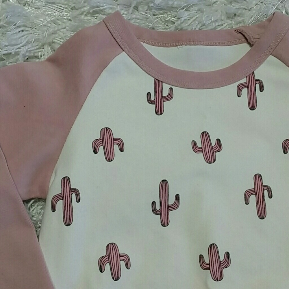 Host Pick Pink Cactus Long sleeves tee.  Kids :) - Picture 2 of 4