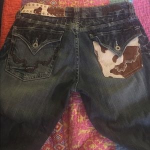 Miss Me Jeans cowhide collection