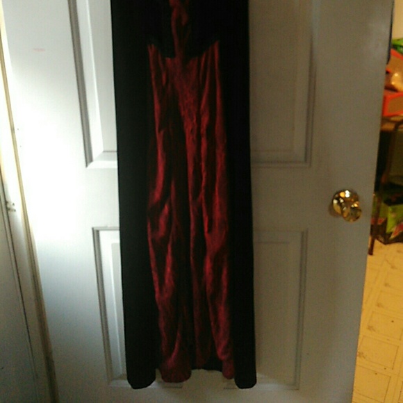 Cykxtees Brand Black/Red Fire Dress Hot Topic Sz M - Picture 4 of 8