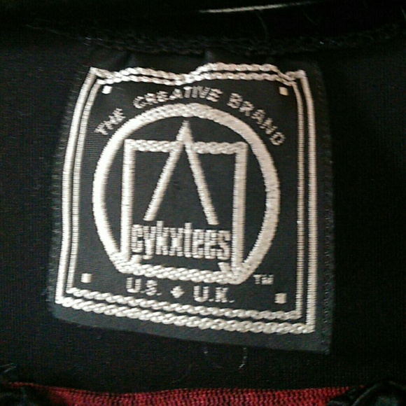 Cykxtees Brand Black/Red Fire Dress Hot Topic Sz M - Picture 7 of 8