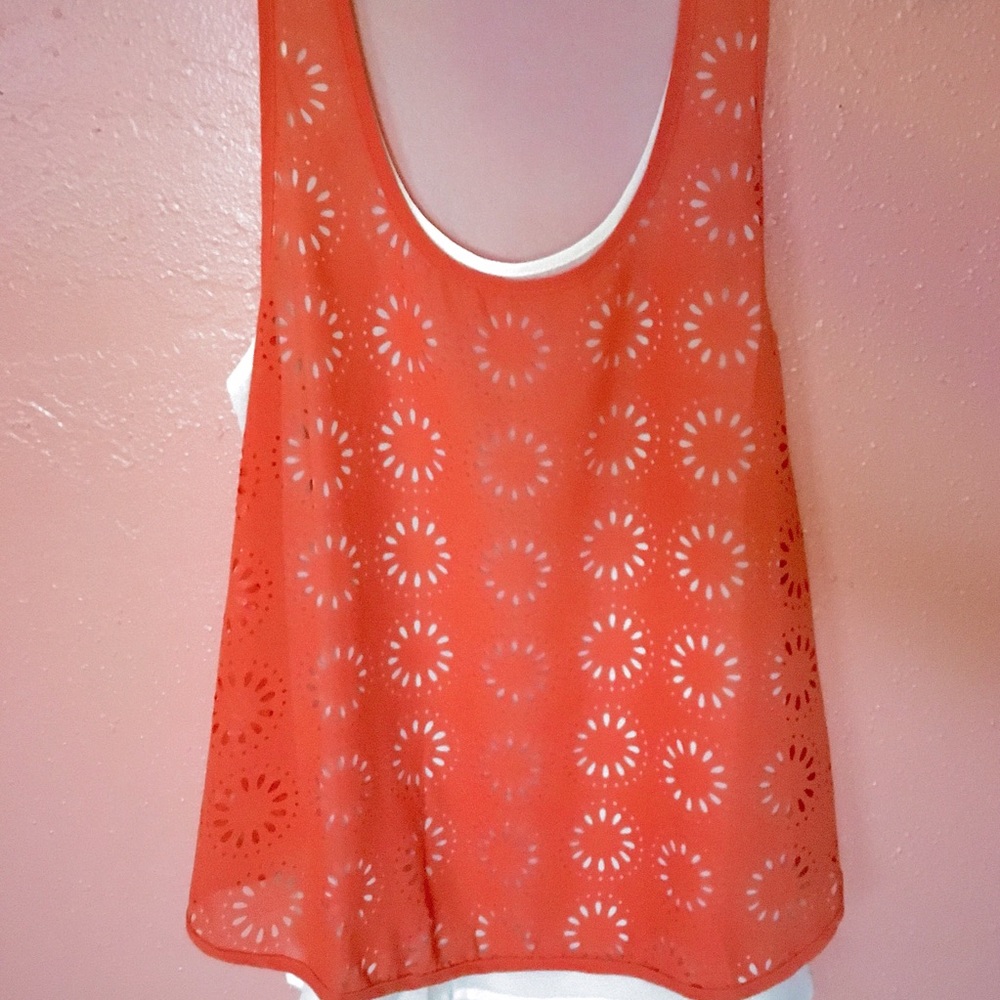 Double layered floral top