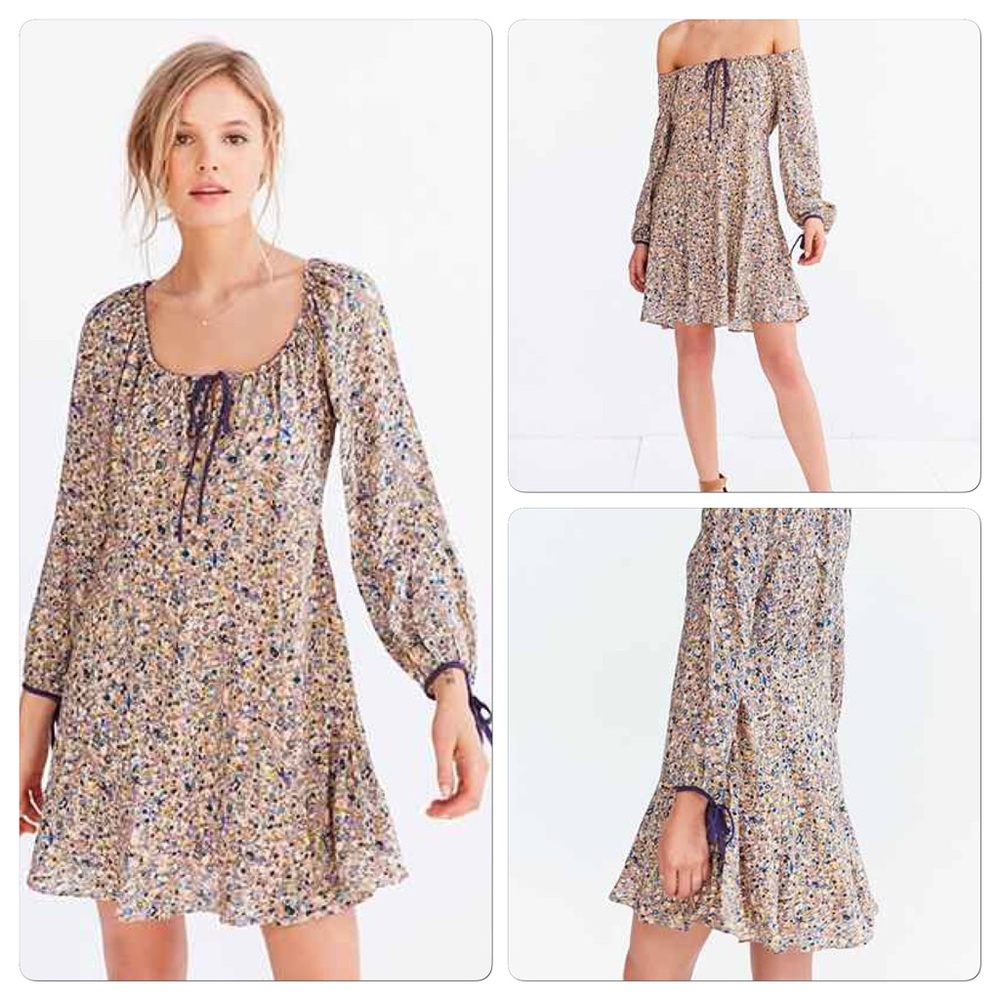 Urban outfitters convertible off shoulder dress 0