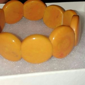 Orange bracelet stretch