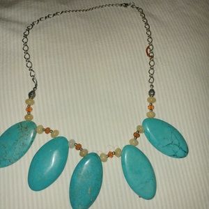 Beautiful necklace mate with real stone