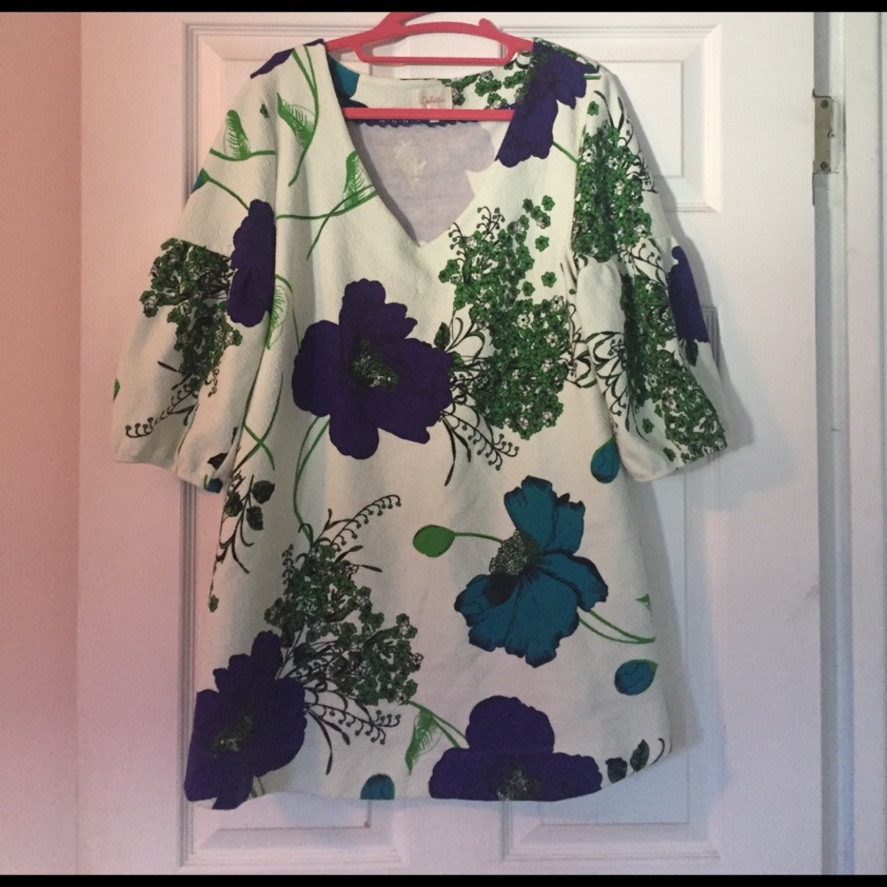Deletta anthropologie Mini Floral Dress