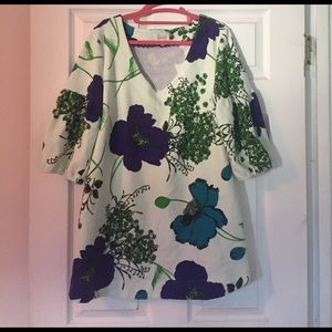 Deletta anthropologie Mini Floral Dress