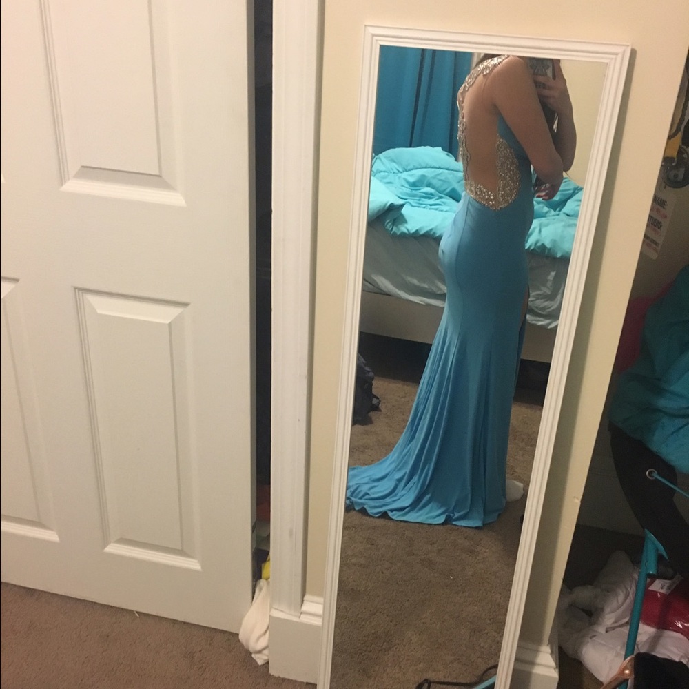 Blue prom dress - Picture 3 of 5