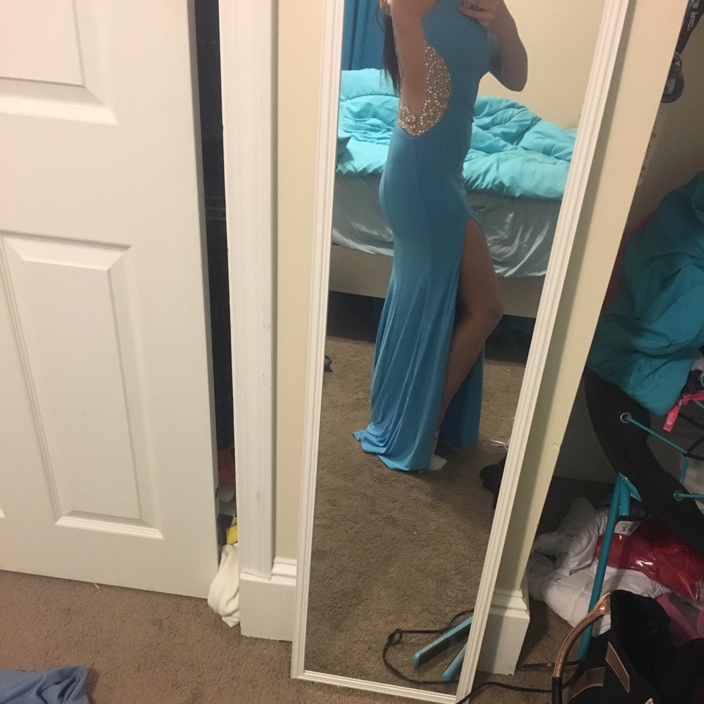 Blue prom dress - Picture 4 of 5