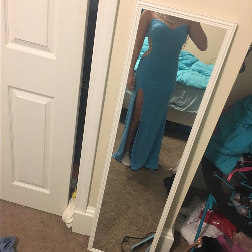 Blue prom dress - Picture 5 of 5