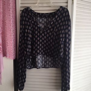 Brandy long sleeve crop top