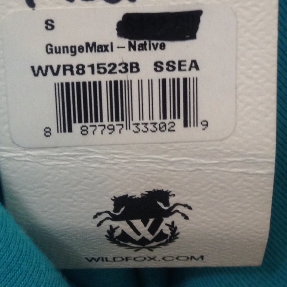 Wildfox Southwest grunge maxi in blue sz SM NWT - Picture 3 of 4