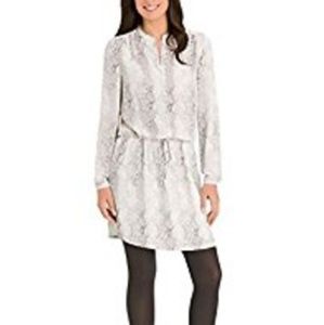 Snakeskin Drawstring Dress