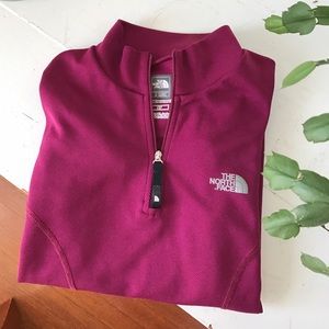 North face quarter zip long-sleeve top