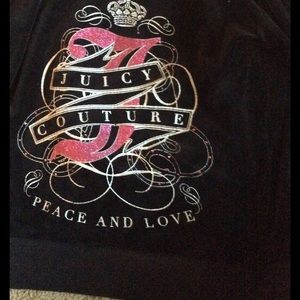 Juicy couture zip up hooded sweatshirt