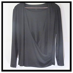 Black Layered Round Neck Ruched top✨✨