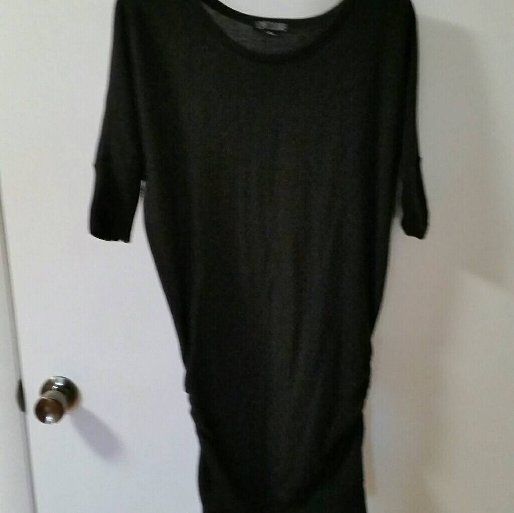 Black Dolman Pullover Sweater Dress