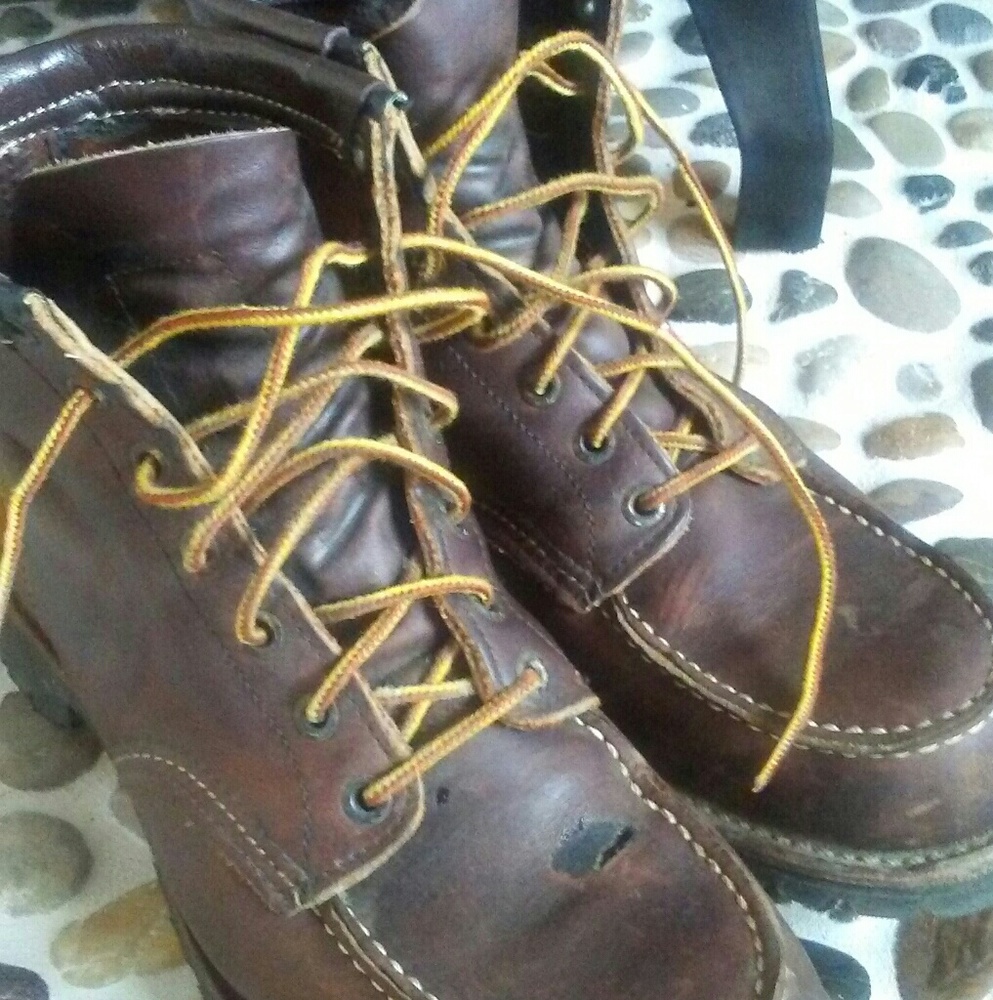 J. Crew red wing heritage lug hiking work boot USA