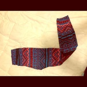 OS lularoe leggings Aztec print very sought after