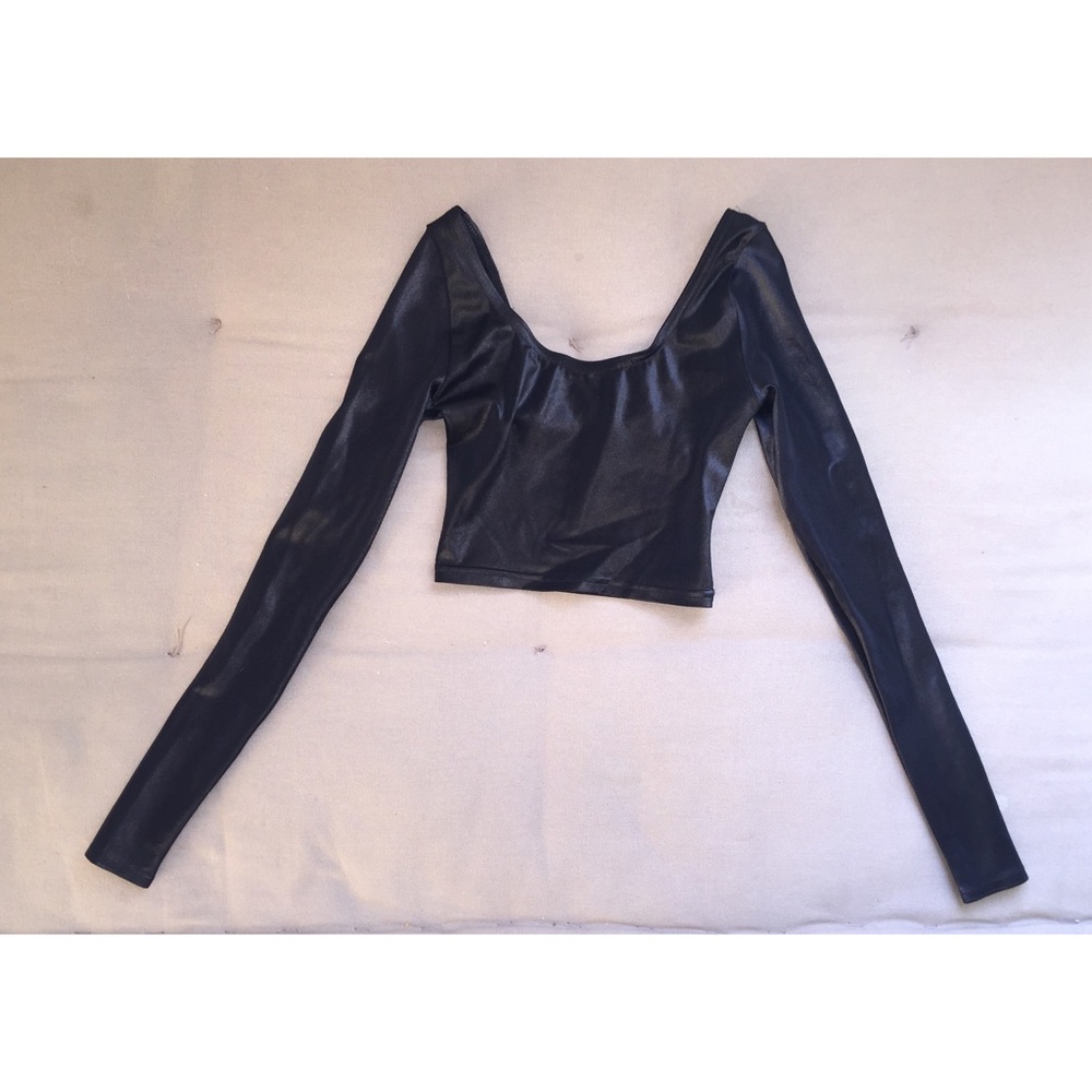 Shiny Blackmilk Crop Top