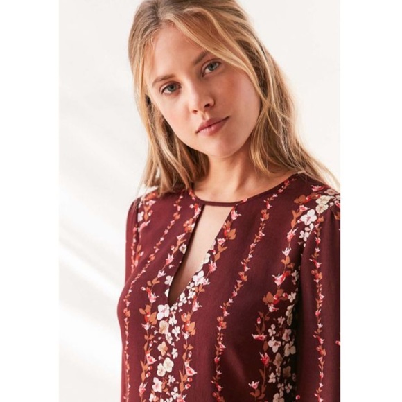 NWT Urban Outfitters Keyhole Shift Dress - Picture 2 of 5