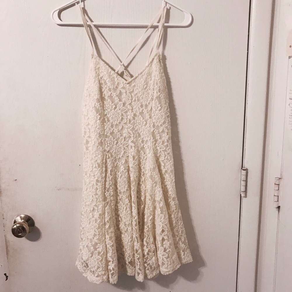 Cream colored lace summer dress! NWOT