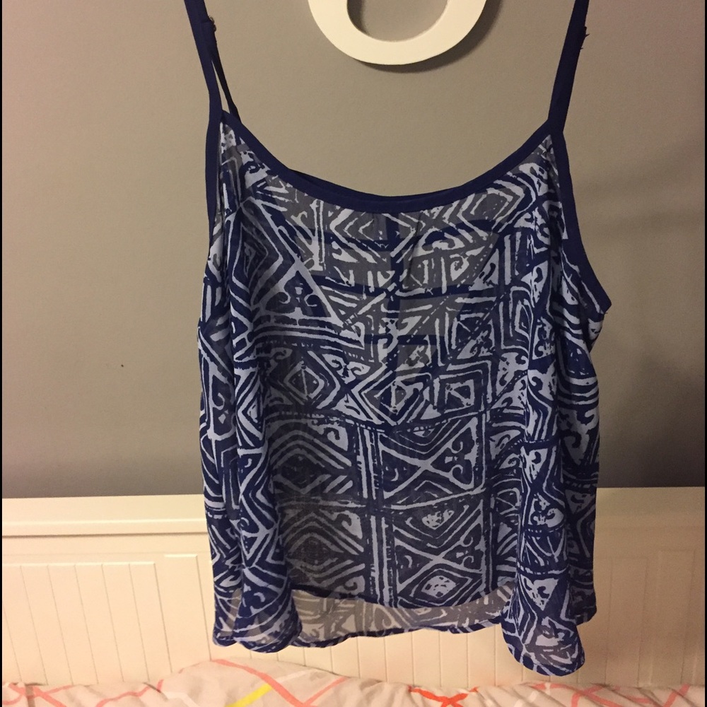 Crop Top Tank with cut out design in back