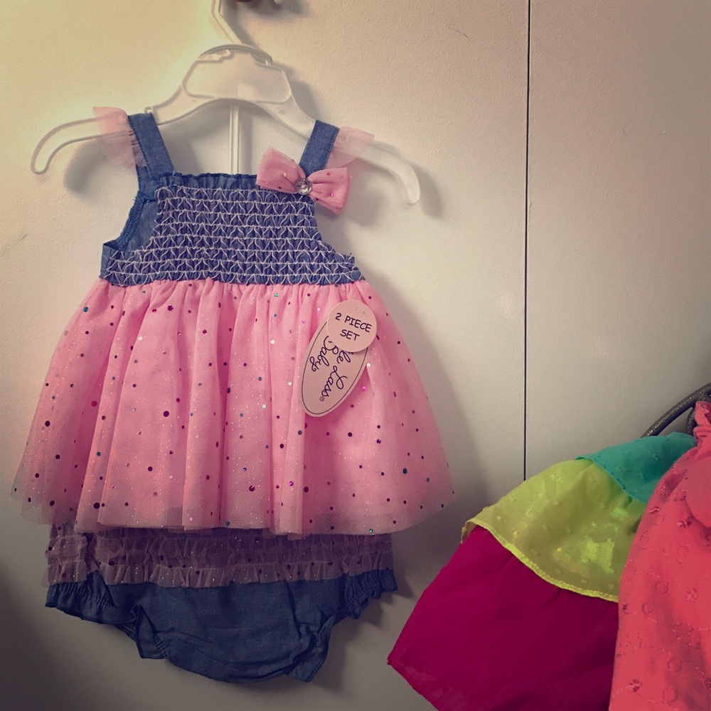 2 piece dress and diaper cover