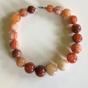 Desert marble costume necklace