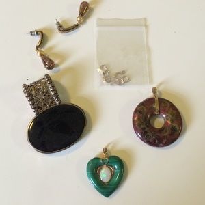 Mixed necklace pieces