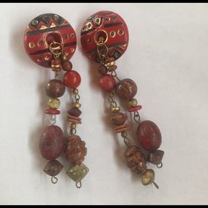 Huge tribal earrings!