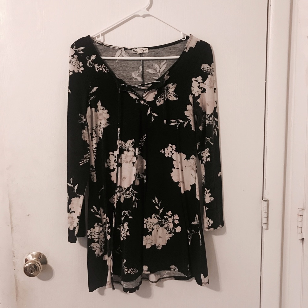 Romantic Floral Tie Dress