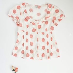 Anthropologie (Odille) Floral Top, Size 10/M