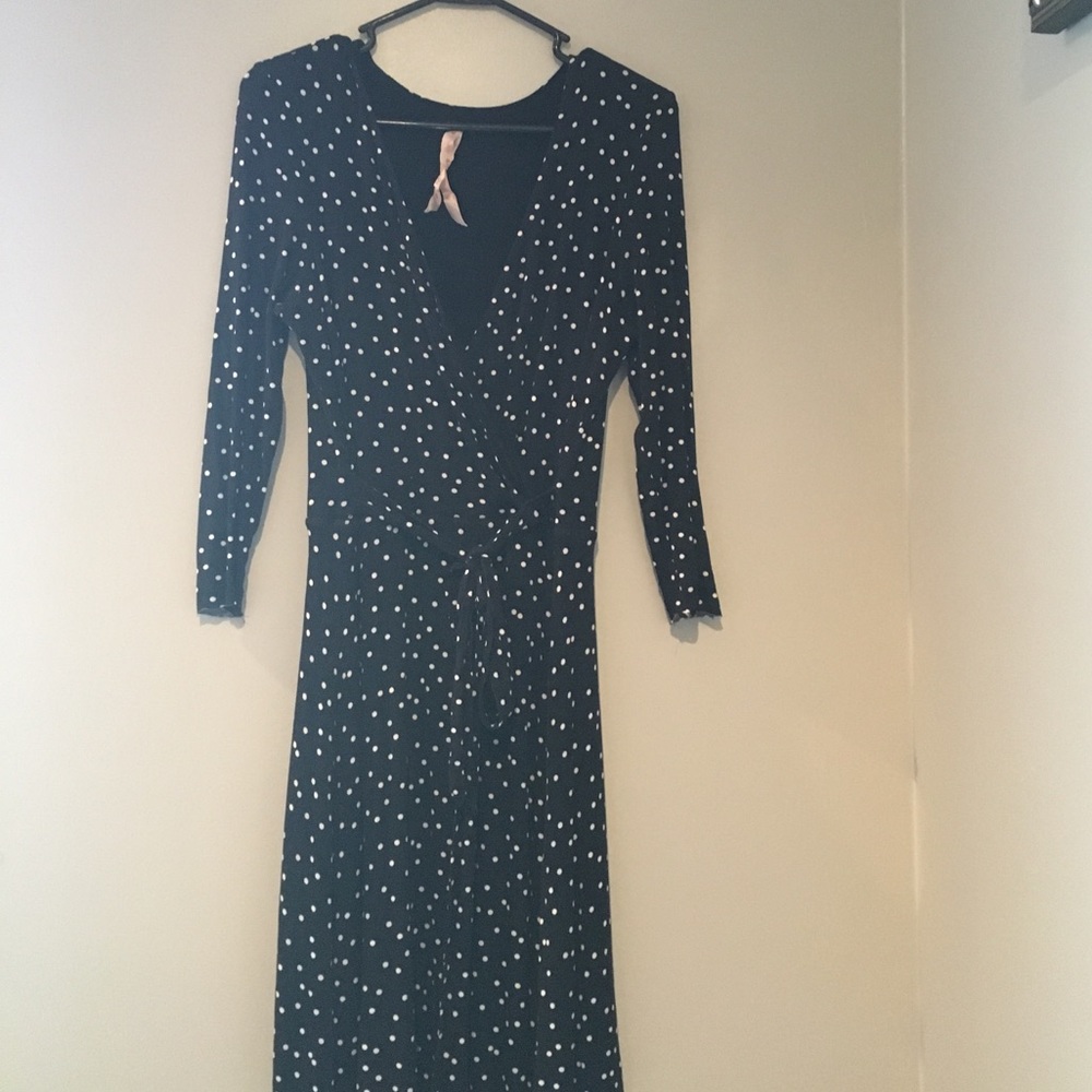 Polka Dot Wrap Dress