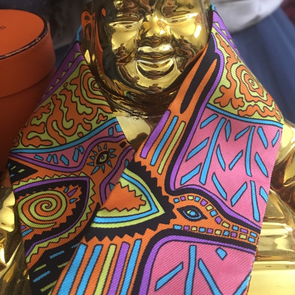 HERMÈS LÉGENDE KUNA PEUPLE DE PANAMA SILK TWILLY