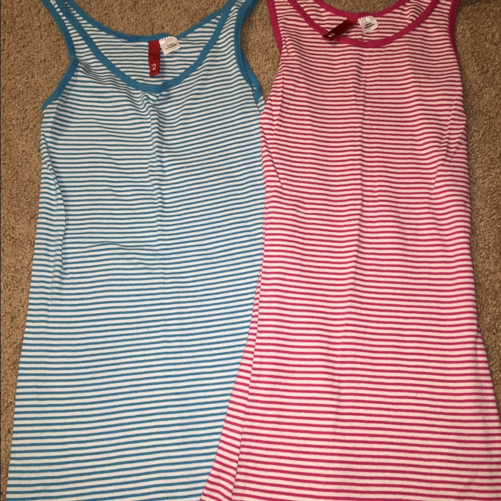 Cute striped tank tops