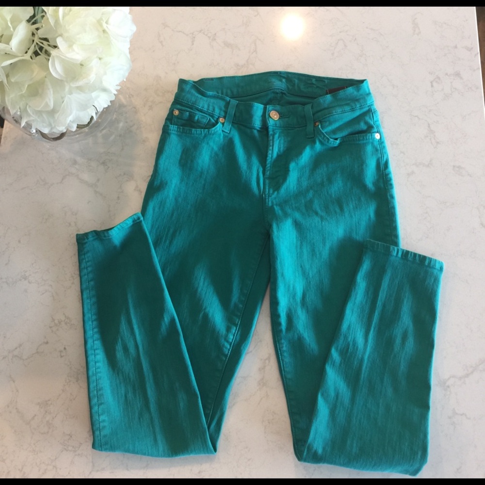 7 for all mankind green jeans