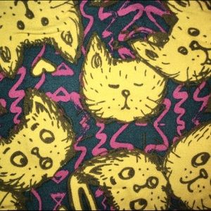 LulaRoe OS Leggings cats