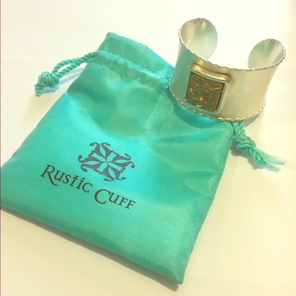 Silver metal Rustic Cuff