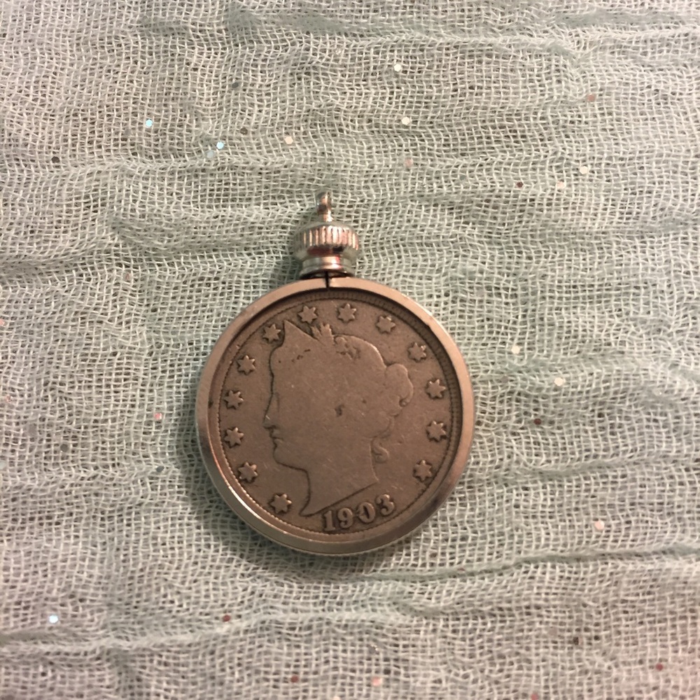 Vintage coin charm