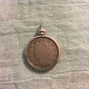 Vintage coin charm