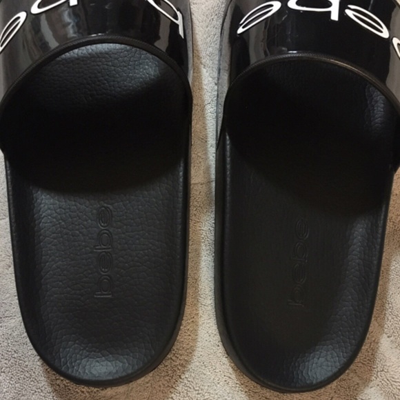 🚫Sold 🚫Bebe slide sandals black - Picture 2 of 5