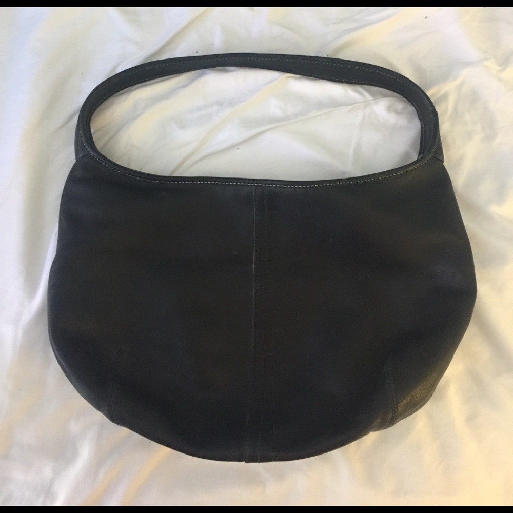 Black/Brown leather coach bag
