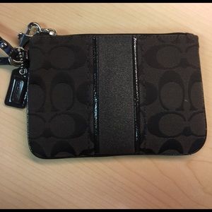 Brown Coach Wristlet