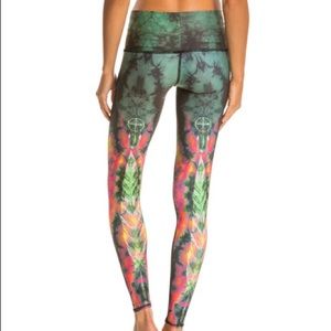 Teeki Eagle Feather Green Yoga Leggings/Pants 🕉