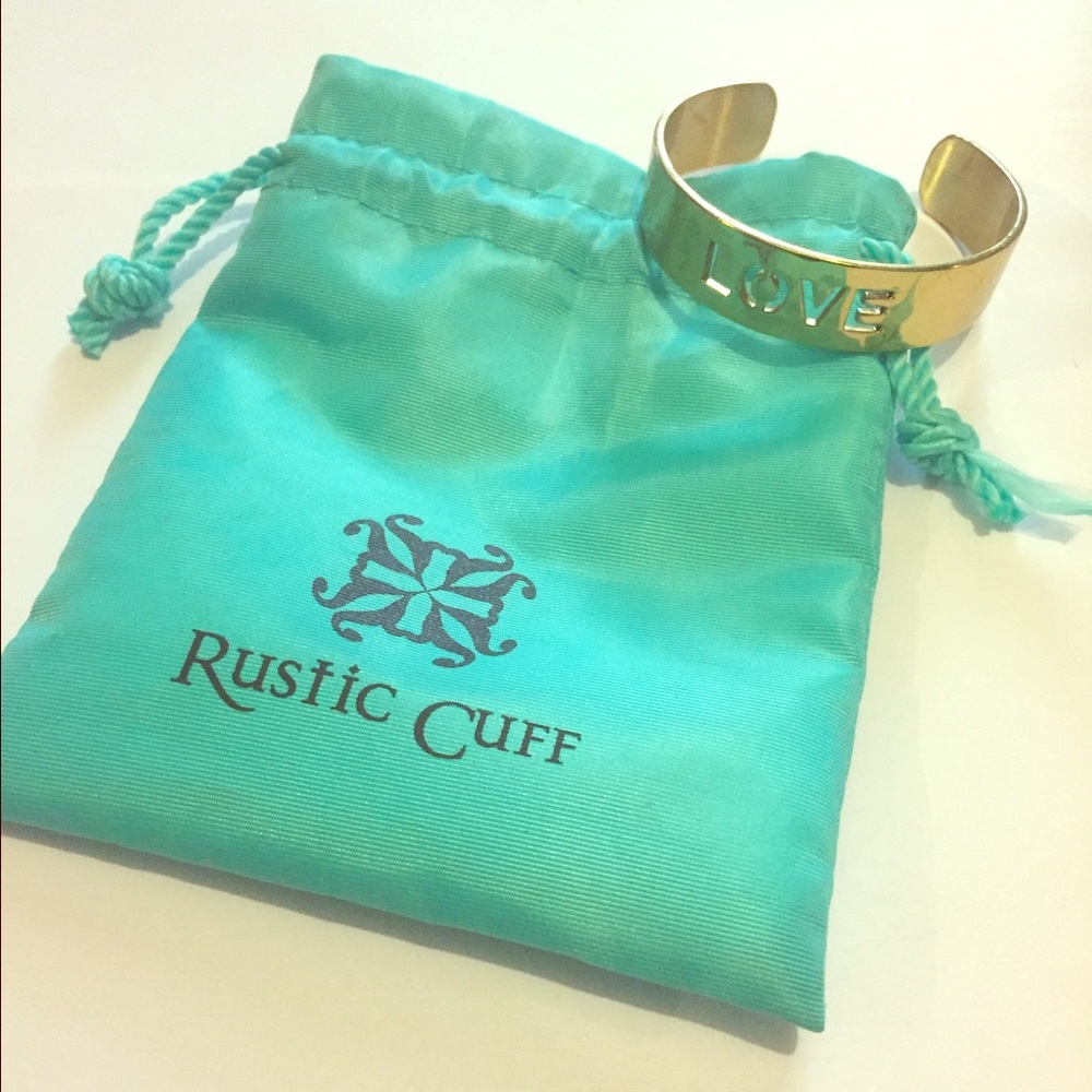 Metal "LOVE" Rustic Cuff