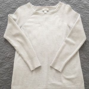 Long sleeved cream colored top from LOFT