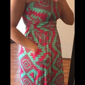 Aztec Maxi Dress