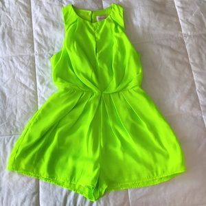Keepsake Pants - MOVING SALE❗️Keepsake Neon Green Romper Keepsake Pants - MOVING SALE❗️Keepsake Neon Green Romper